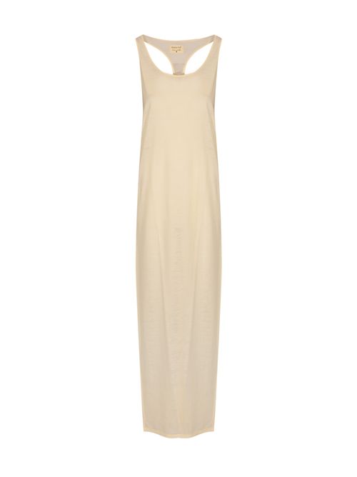 Abito The Long Tanktop Dress in jersey di lana Bianco Patrizia Pepe | 8A1643 J249W146